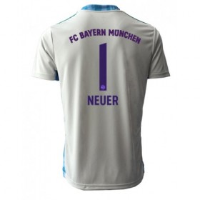 Jalkapallo Pelipaidat FC Bayern München Manuel Neuer 1 Maalivahti 3 Paita 2020-2021 Lyhythihainen